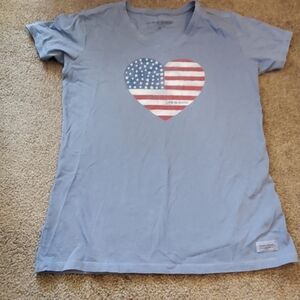 Medium Flag Heart Cotton